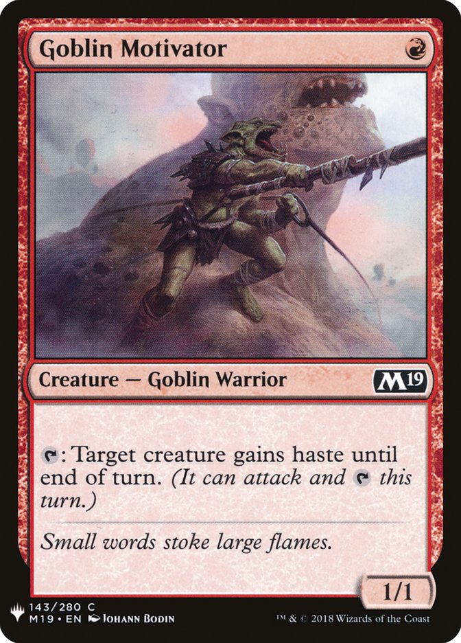 Goblin Motivator [Mystery Booster] | Cards and Coasters CA