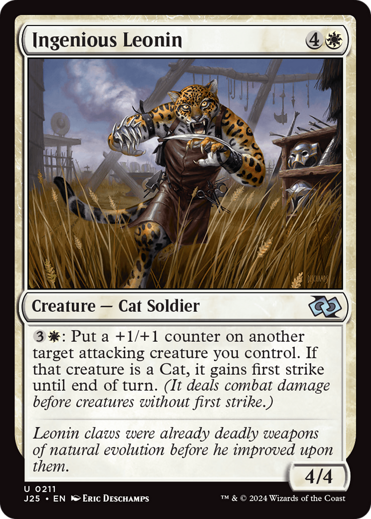 Ingenious Leonin [Foundations Jumpstart] | Cards and Coasters CA