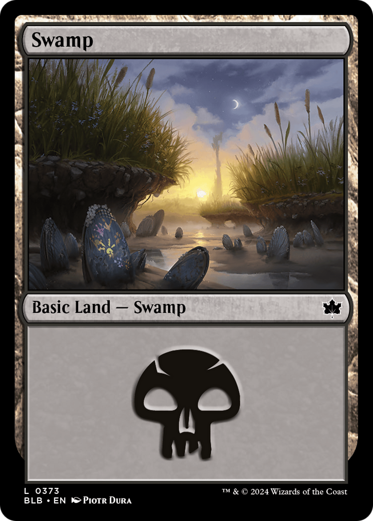 Swamp (0373) [Bloomburrow] | Cards and Coasters CA