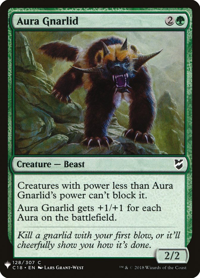 Aura Gnarlid [Mystery Booster] | Cards and Coasters CA