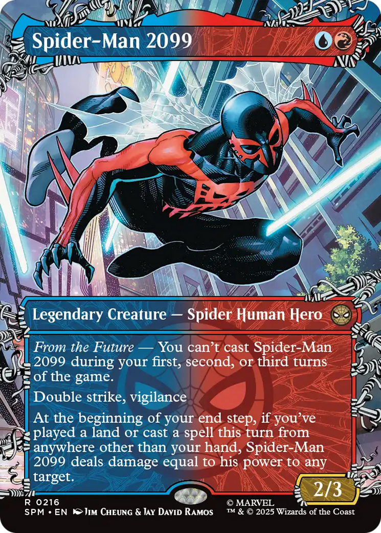 Spider-Man 2099 (0216) (Borderless) [Marvel's Spider-Man] | Cards and Coasters CA