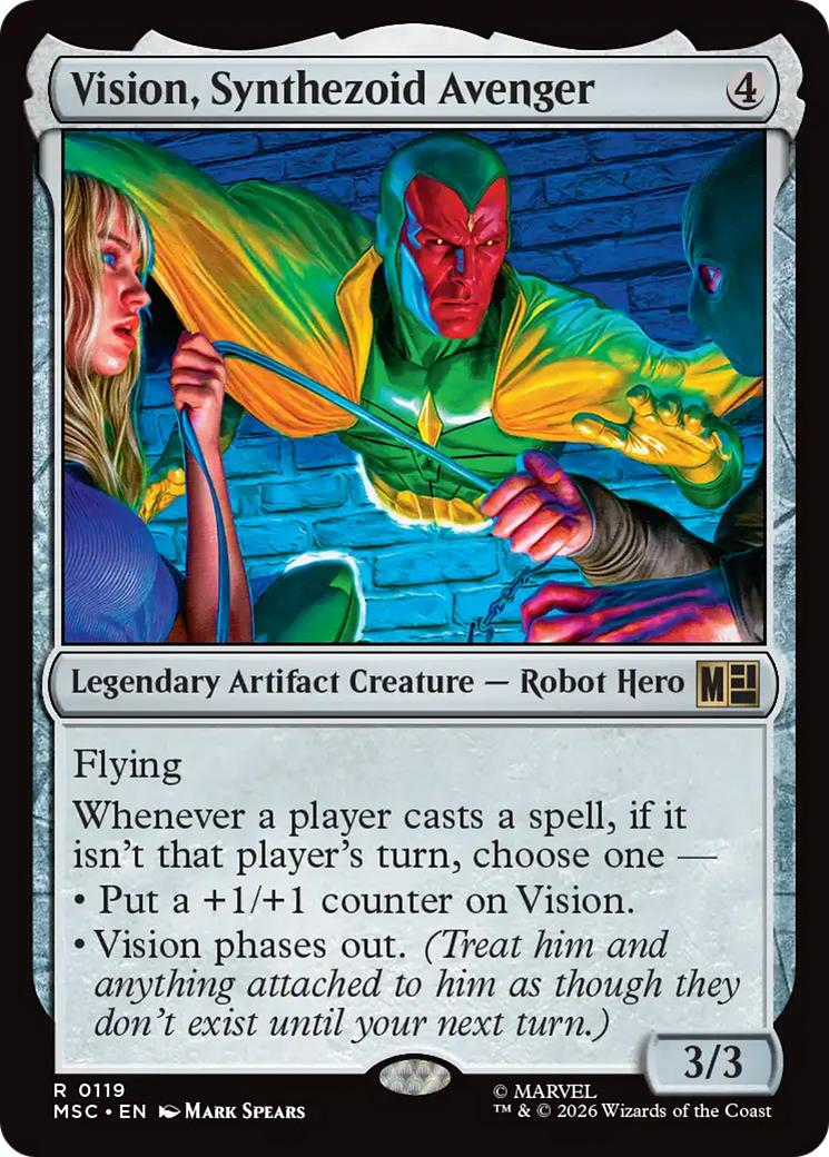 Vision, Synthezoid Avenger [Marvel Super Heroes Commander] | Cards and Coasters CA
