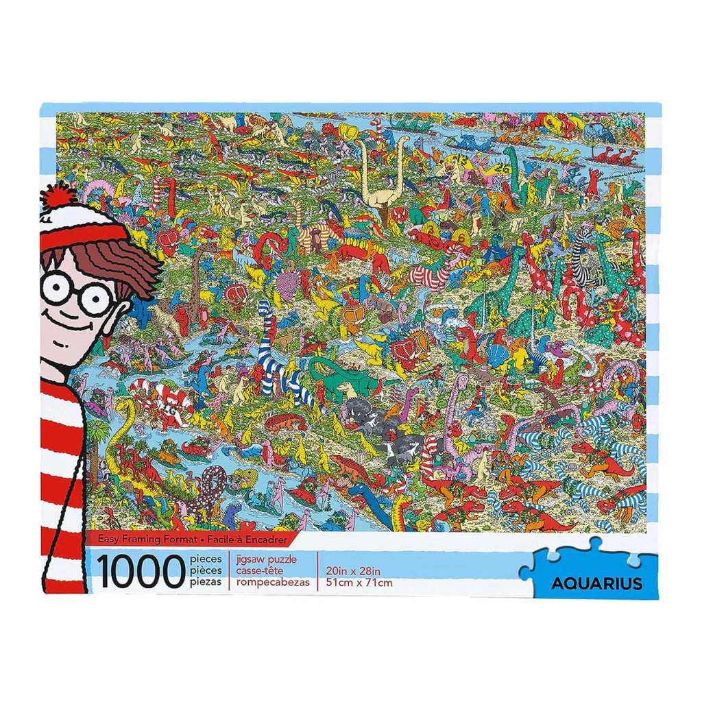 Where's Waldo? Dinosaurs 1000 Piece Puzzle | Cards and Coasters CA
