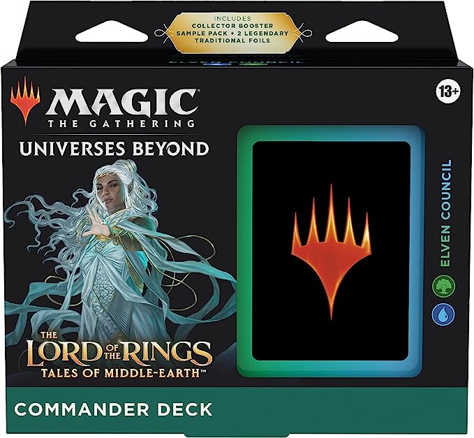 LOTR: Tales of Middle Earth - Commander Deck - Elven Counsel | Cards and Coasters CA