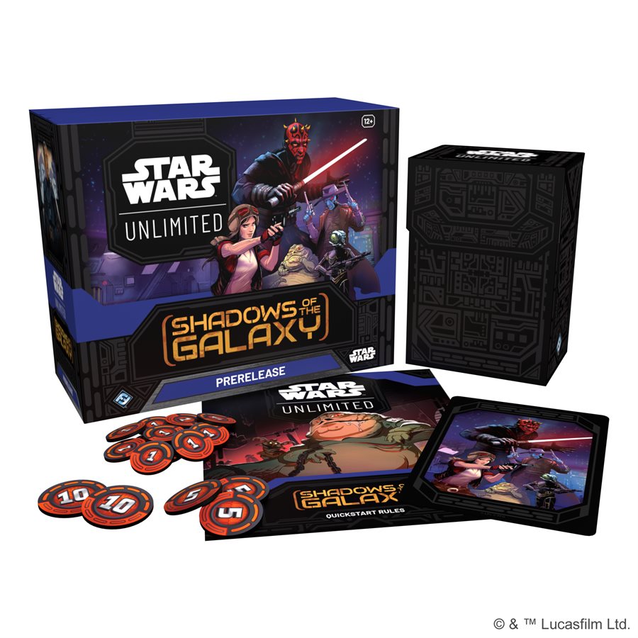 Star Wars: Unlimited: Shadows Of The Galaxy Prerelease Kit | Cards and Coasters CA