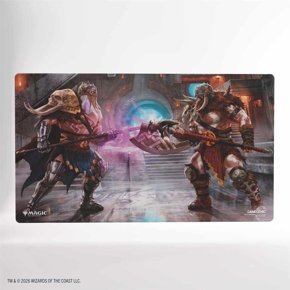 Magic the Gathering- Reality Fracture Shiny Playmat - Garruk of the Veil / Garruk Uncursed | Cards and Coasters CA