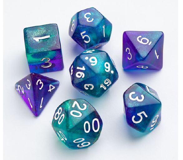 Gamegenic: RPG DIce Set: Neptune | Cards and Coasters CA