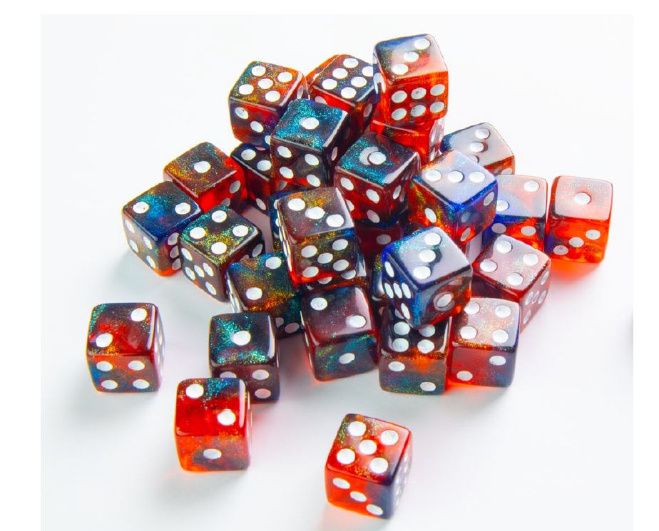 Gamegenic:  Dice D6 X36 Mars | Cards and Coasters CA
