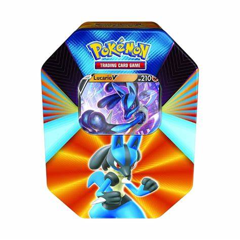 Pokémon Tin: Lucario V | Cards and Coasters CA