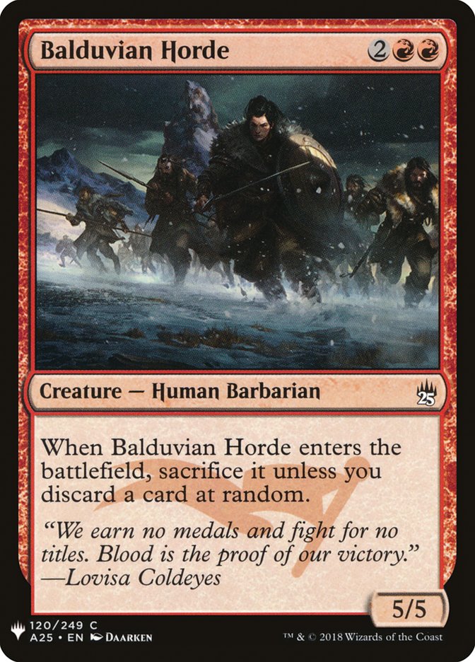 Balduvian Horde [Mystery Booster] | Cards and Coasters CA