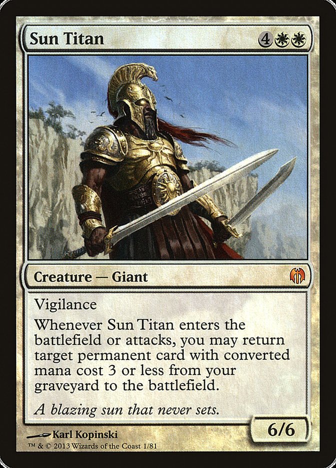 Sun Titan [Duel Decks: Heroes vs. Monsters] | Cards and Coasters CA