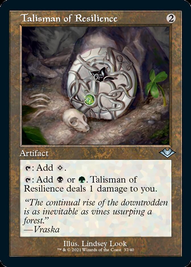 Talisman of Resilience (Retro Foil Etched) [Modern Horizons] | Cards and Coasters CA