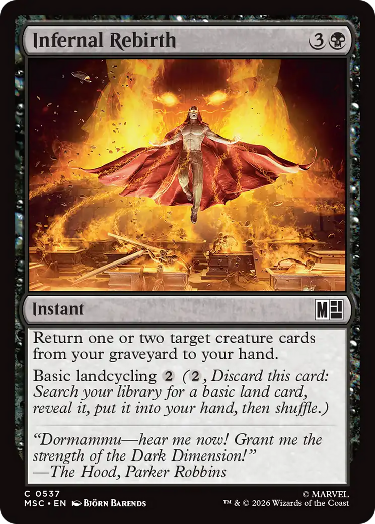Infernal Rebirth [Marvel Super Heroes Commander] | Cards and Coasters CA