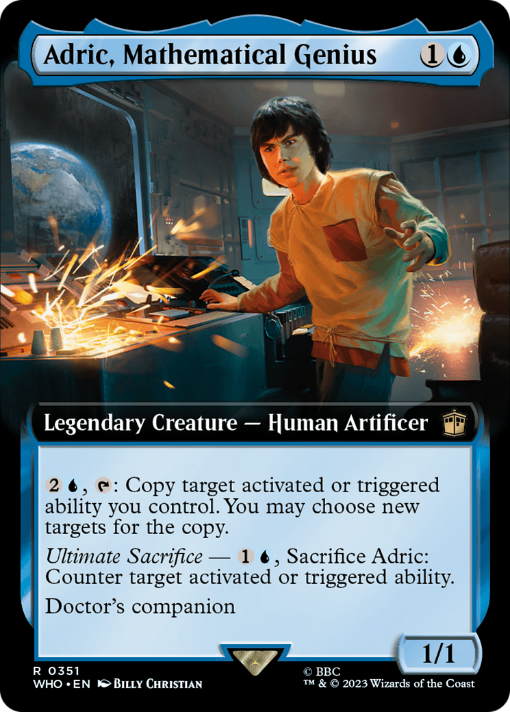 Adric, Mathematical Genius (Extended Art) [Doctor Who] | Cards and Coasters CA