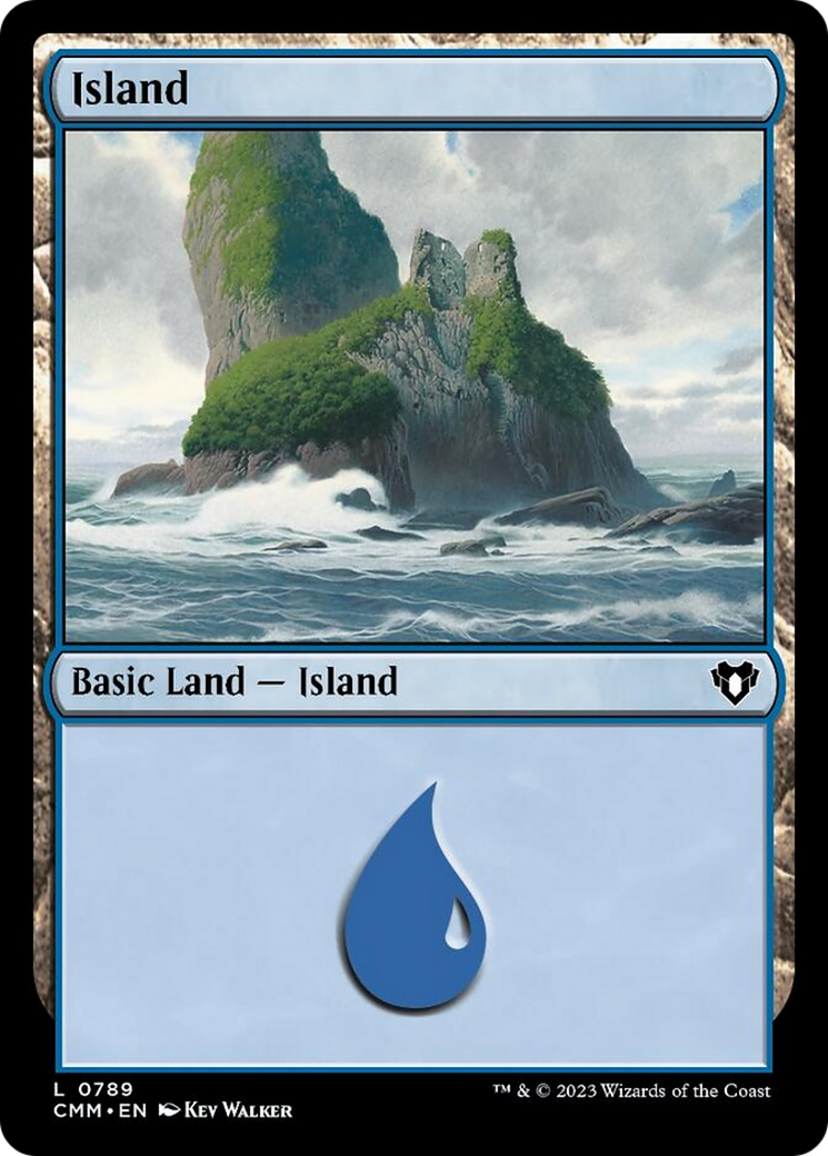 Island (789) [Commander Masters] | Cards and Coasters CA