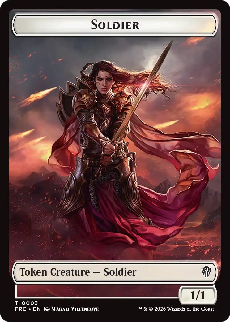 Soldier // Shark Double-Sided Token [Reality Fracture Commander Tokens] | Cards and Coasters CA