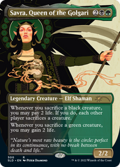 Savra, Queen of the Golgari (Borderless) [Secret Lair Drop Series] | Cards and Coasters CA