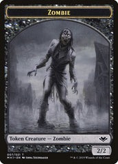 Angel (002) // Zombie (007) Double-Sided Token [Modern Horizons Tokens] | Cards and Coasters CA