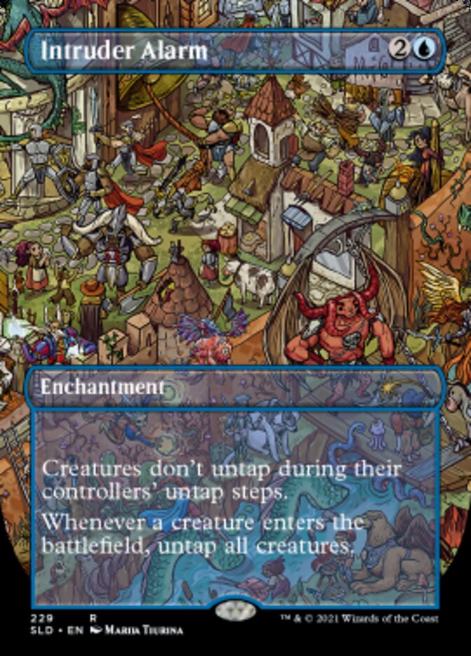 Intruder Alarm (Borderless) [Secret Lair Drop Series] | Cards and Coasters CA