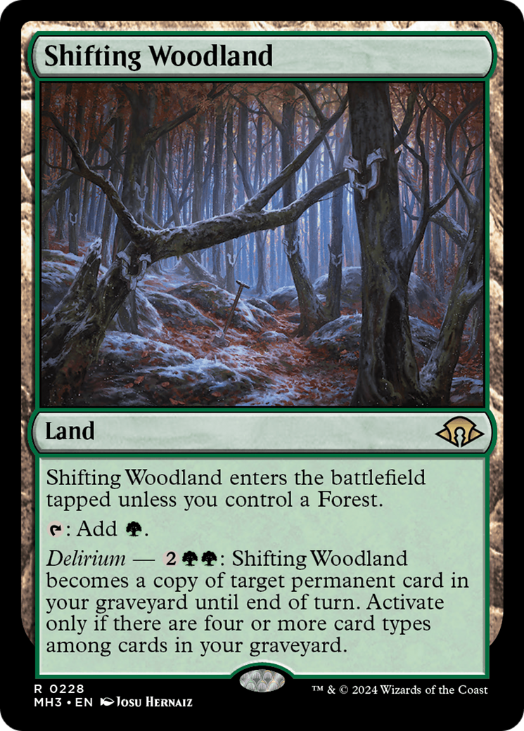 Shifting Woodland [Modern Horizons 3] | Cards and Coasters CA