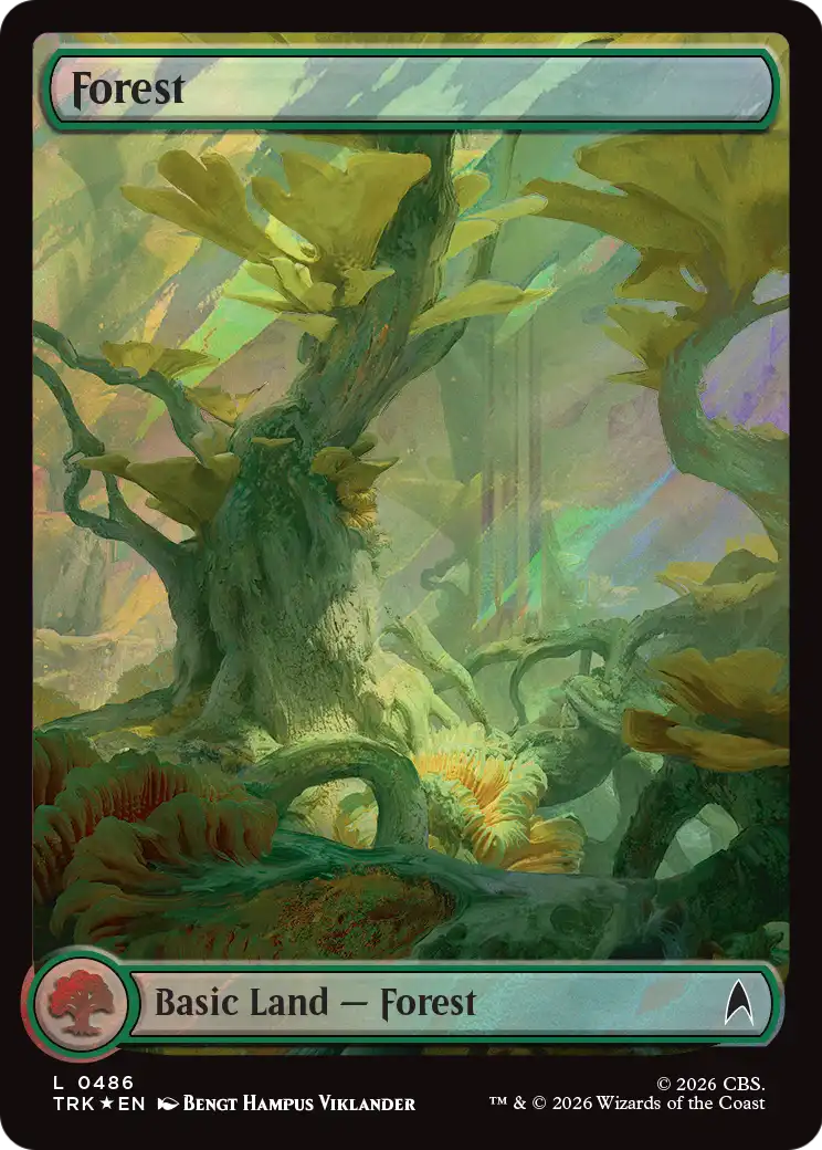 Forest (0486) (Surge Foil) [Star Trek] | Cards and Coasters CA