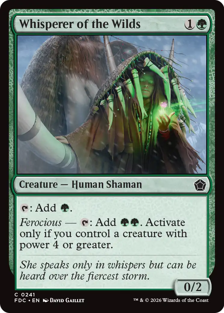 Whisperer of the Wilds [Foundations Commander] | Cards and Coasters CA