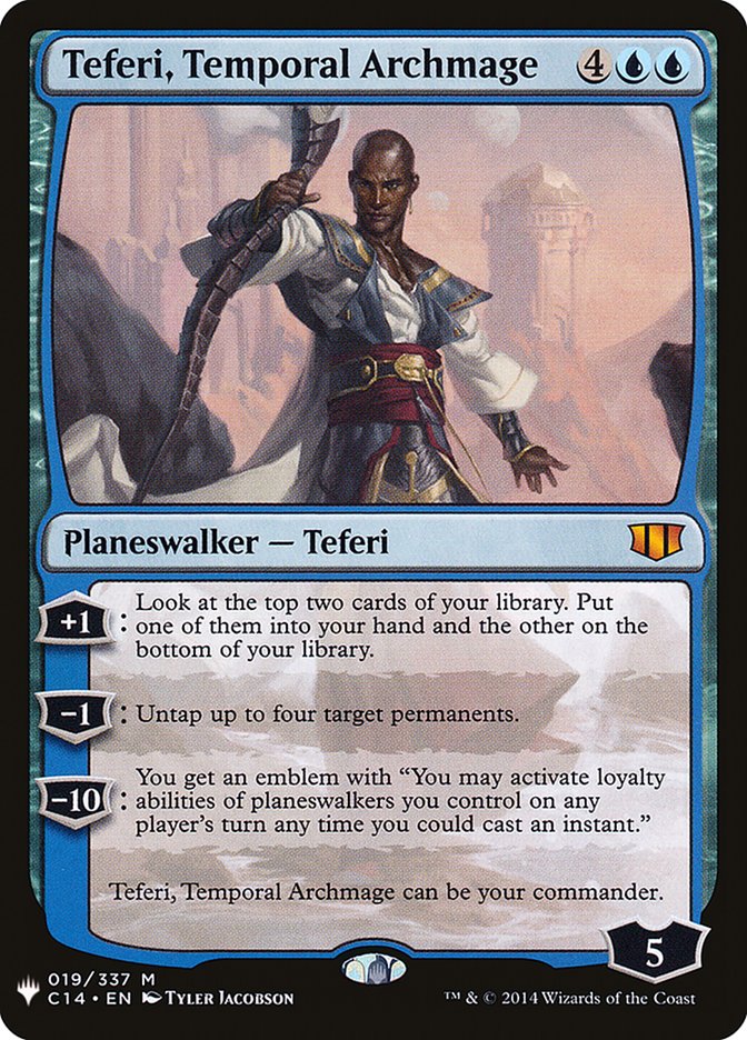 Teferi, Temporal Archmage [Mystery Booster] | Cards and Coasters CA