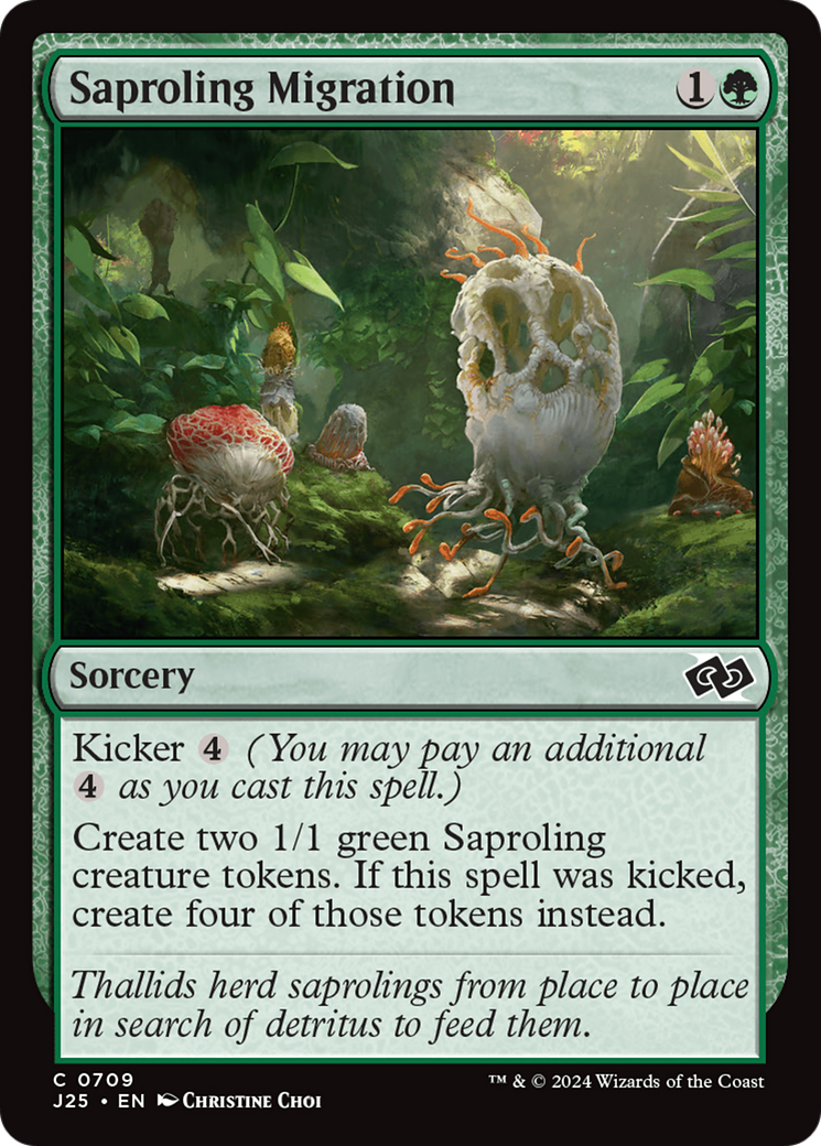 Saproling Migration [Foundations Jumpstart] | Cards and Coasters CA
