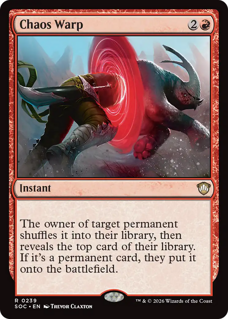 Chaos Warp [Secrets of Strixhaven Commander] | Cards and Coasters CA