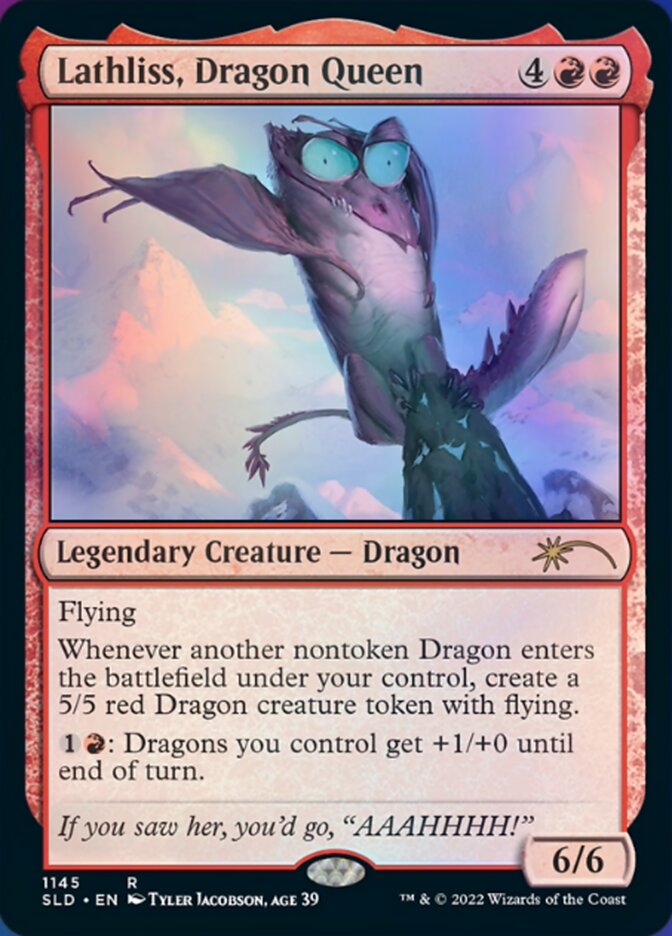 Lathliss, Dragon Queen (1145) [Secret Lair Drop Series] | Cards and Coasters CA