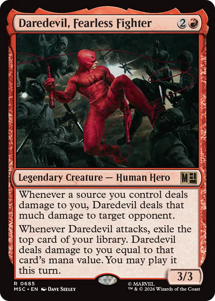 Daredevil, Fearless Fighter [Marvel Super Heroes Commander] | Cards and Coasters CA