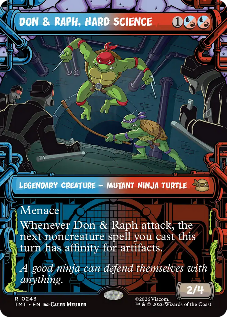 Don & Raph, Hard Science (Showcase) [Teenage Mutant Ninja Turtles] | Cards and Coasters CA