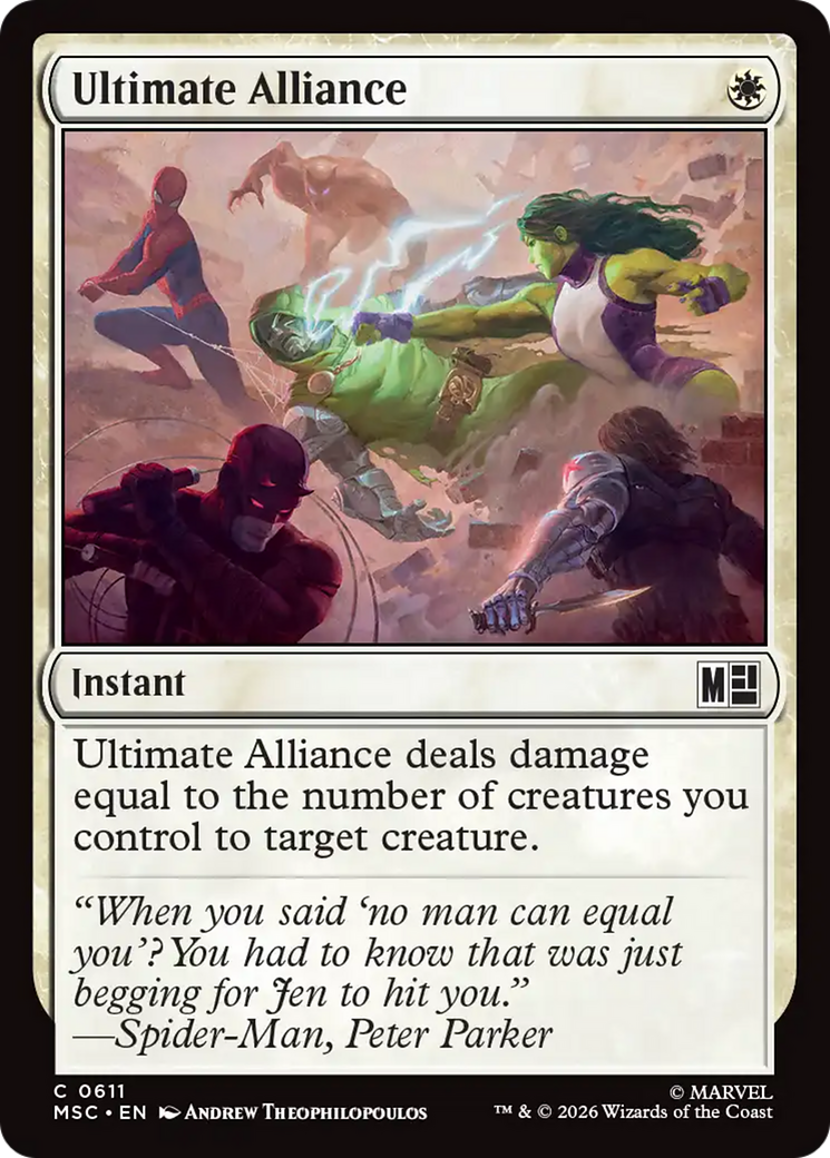 Ultimate Alliance [Marvel Super Heroes Commander] | Cards and Coasters CA