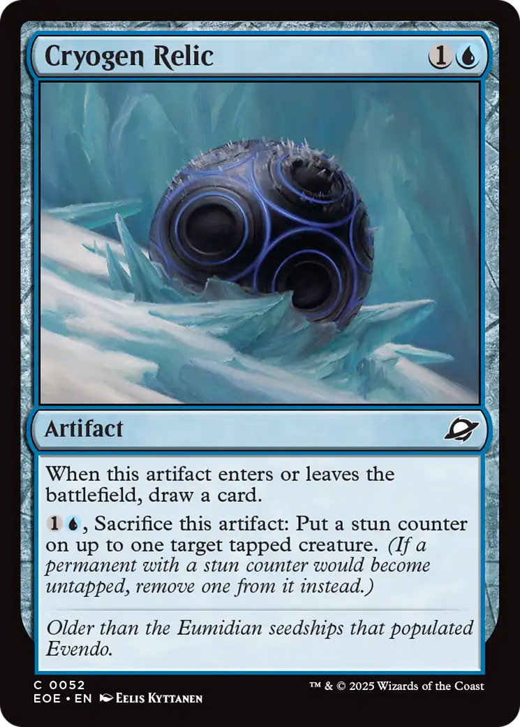 Cryogen Relic [Edge of Eternities] | Cards and Coasters CA