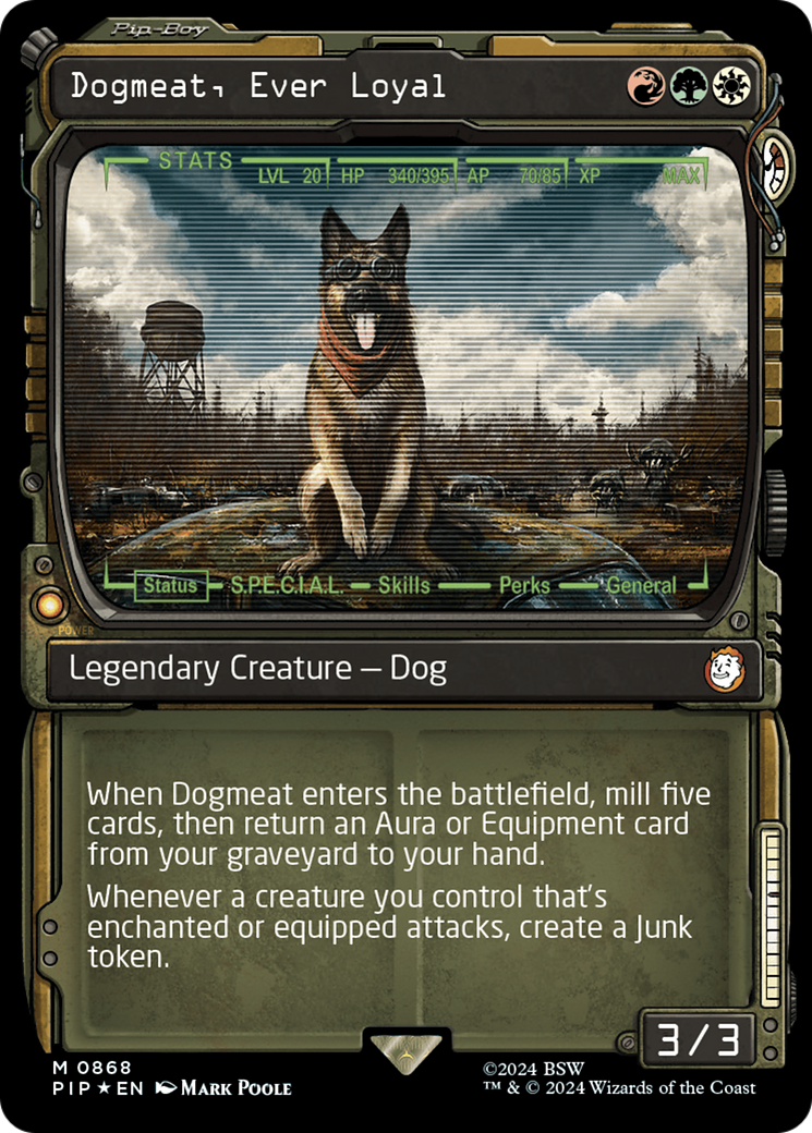 Dogmeat, Ever Loyal (Showcase) (Surge Foil) [Fallout] | Cards and Coasters CA