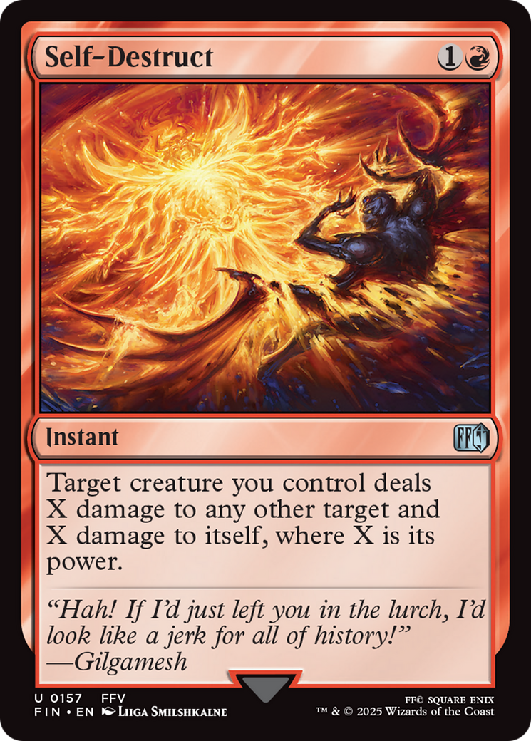 Self-Destruct [FINAL FANTASY] | Cards and Coasters CA