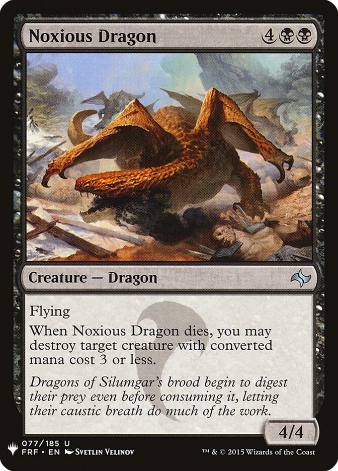 Noxious Dragon [Mystery Booster] | Cards and Coasters CA