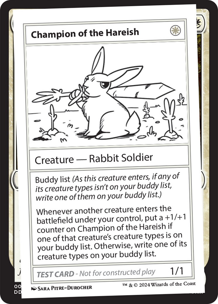 Champion of the Hareish [Mystery Booster 2 Playtest Cards] | Cards and Coasters CA