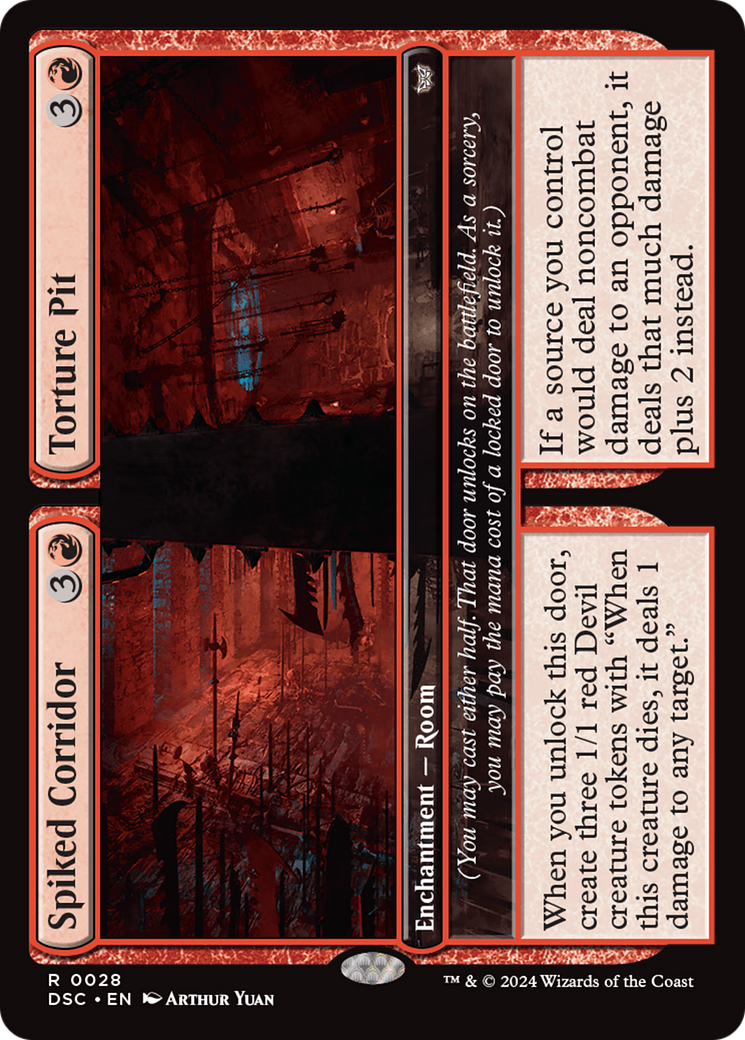 Spiked Corridor // Torture Pit [Duskmourn: House of Horror Commander] | Cards and Coasters CA