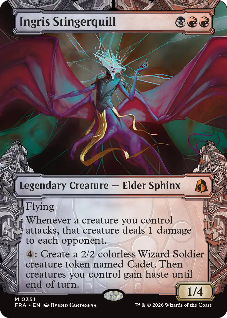 Ingris Stingerquill (Showcase) (0351) [Reality Fracture] | Cards and Coasters CA