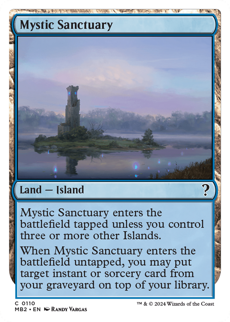 Mystic Sanctuary (White Border) [Mystery Booster 2] | Cards and Coasters CA