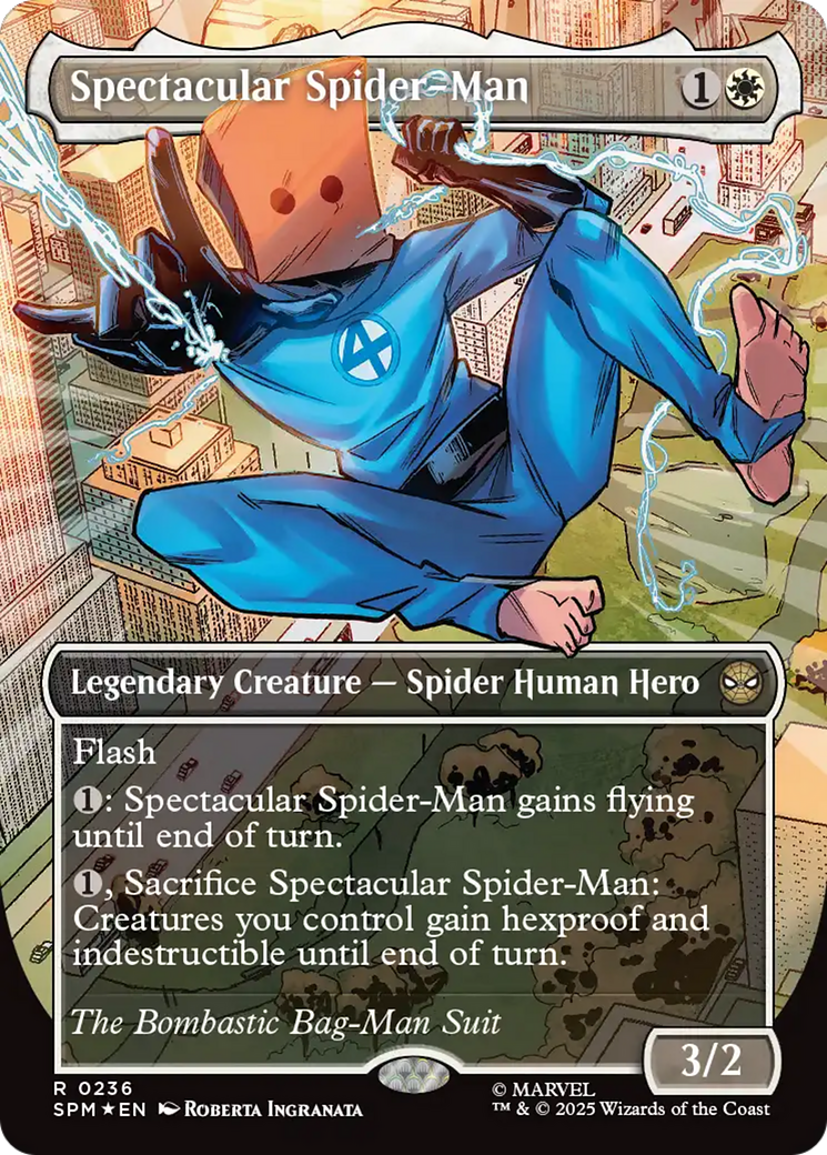 Spectacular Spider-Man (0236) (Borderless) (Textured Foil) [Marvel's Spider-Man] | Cards and Coasters CA