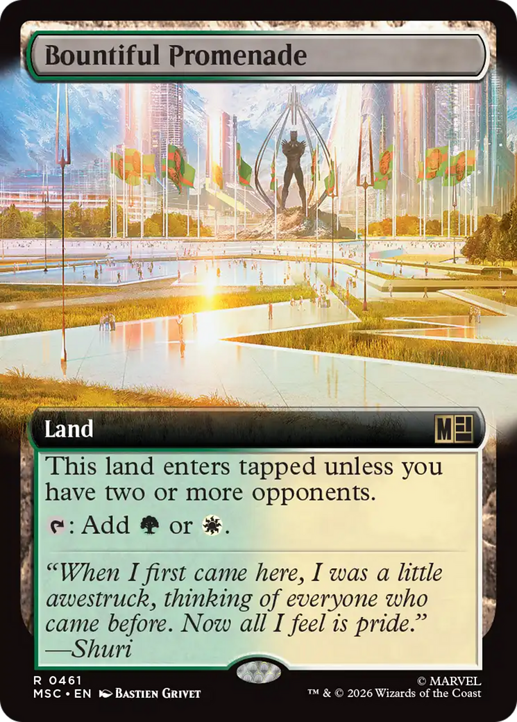 Bountiful Promenade (Extended Art) [Marvel Super Heroes Commander] | Cards and Coasters CA