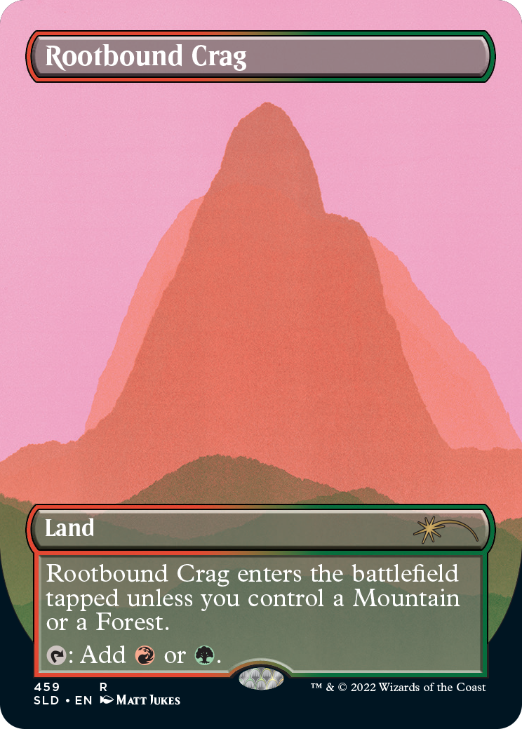 Rootbound Crag (Borderless) [Secret Lair Drop Series] | Cards and Coasters CA