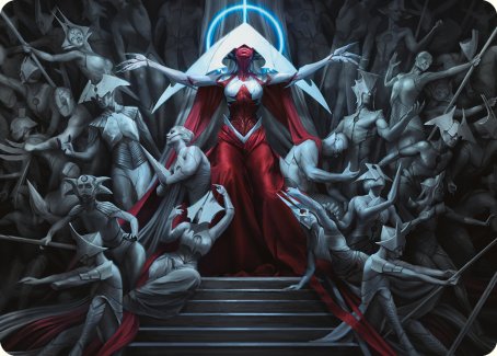 Elesh Norn, Mother of Machines Art Card [Phyrexia: All Will Be One Art Series] | Cards and Coasters CA