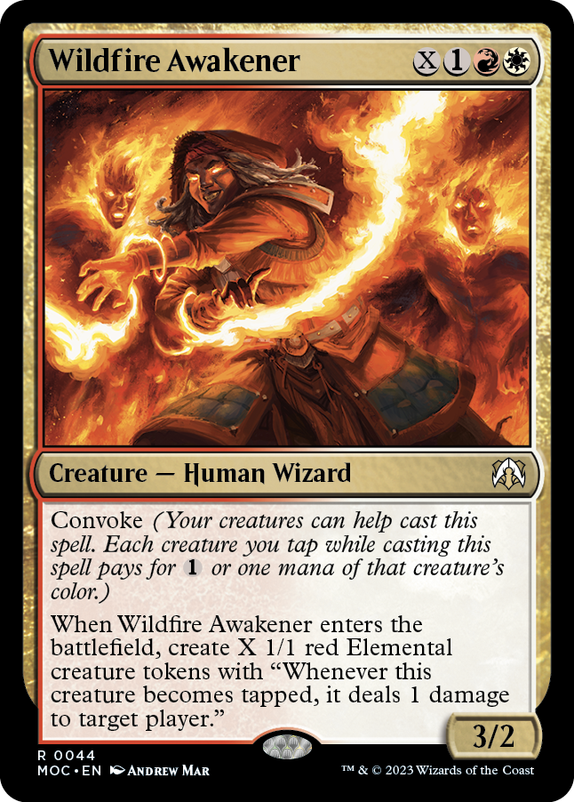 Wildfire Awakener [March of the Machine Commander] | Cards and Coasters CA