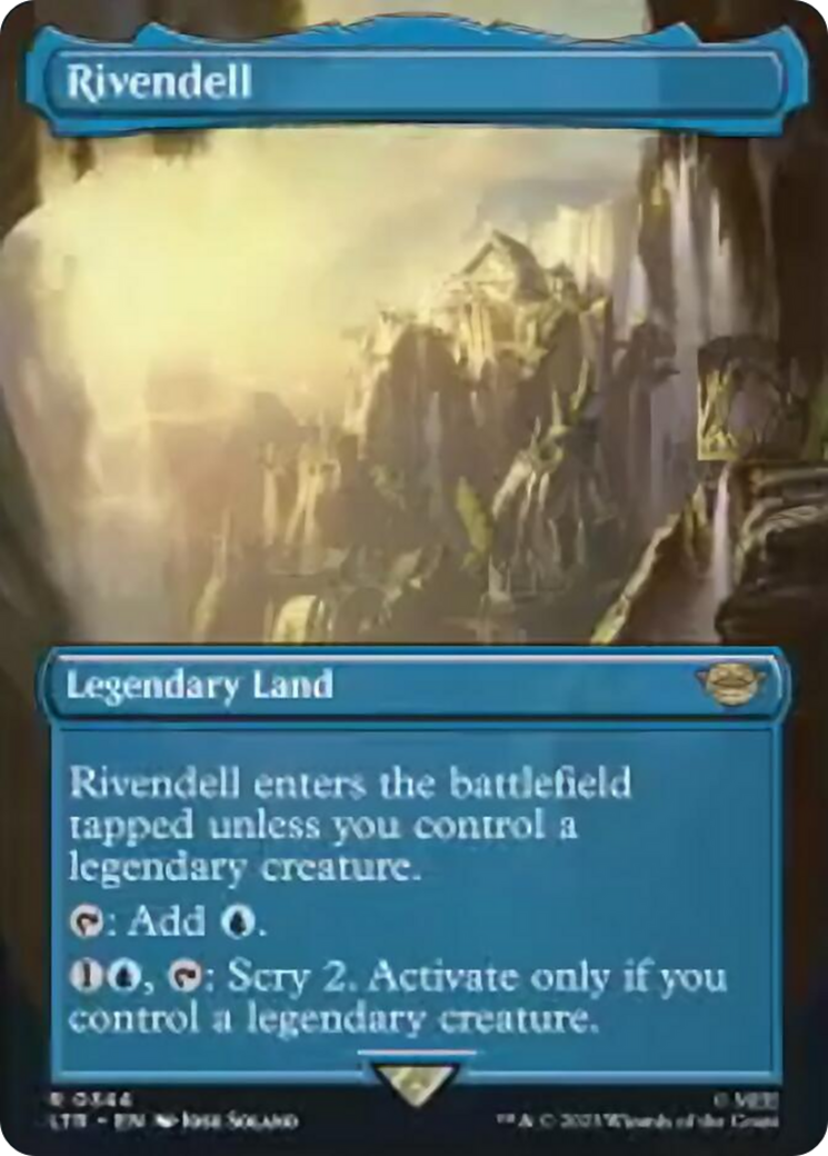 Rivendell (Borderless Alternate Art) [The Lord of the Rings: Tales of Middle-Earth] | Cards and Coasters CA