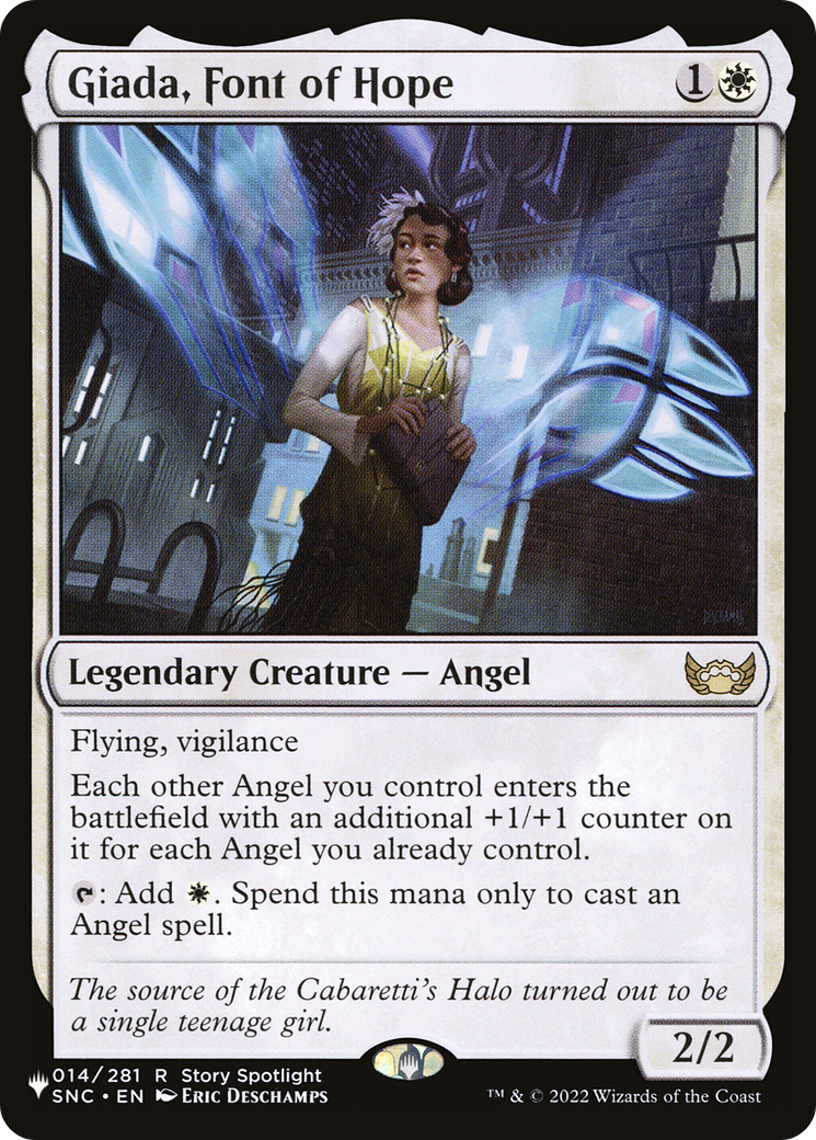 Giada, Font of Hope [The List] | Cards and Coasters CA