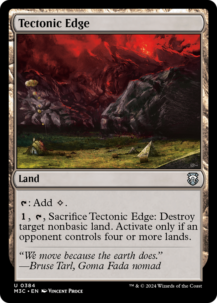 Tectonic Edge (Ripple Foil) [Modern Horizons 3 Commander] | Cards and Coasters CA