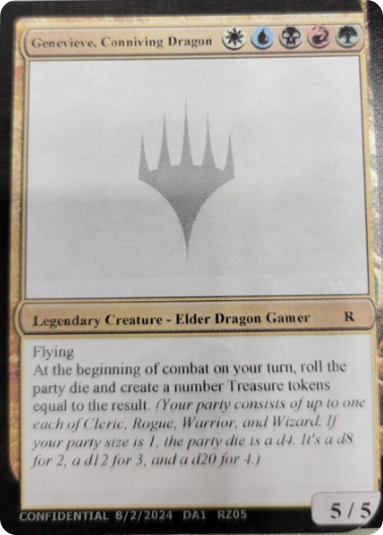 Genevieve, Conniving Dragon [Unknown Event] | Cards and Coasters CA